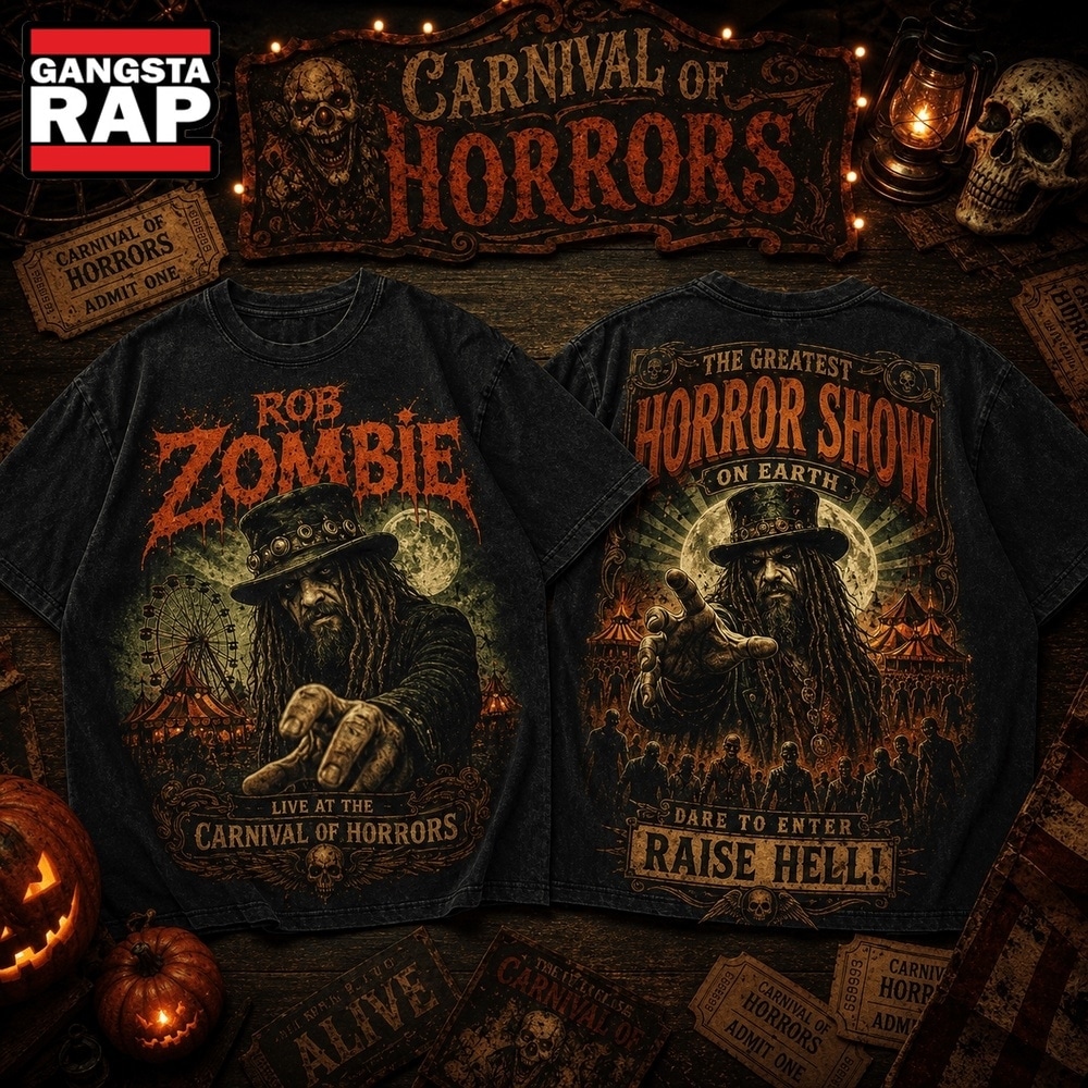Rob Zombie Dare to Enter Raise Hell 3D Shirt , Music Trend Shirt Rob Zombie Dare TO Enter Raise Hell 3D Shirt