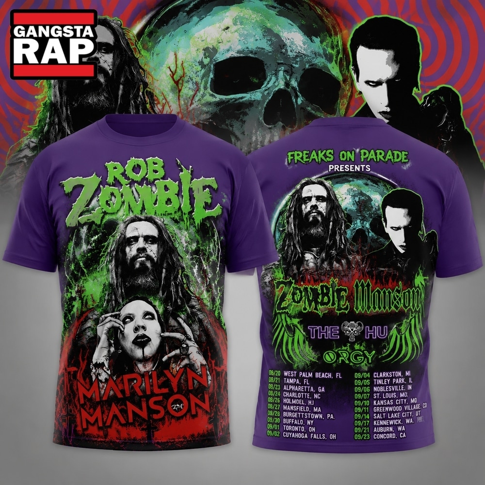 Rob Zombie Tour 2026 All Over Print 3D Shirt, Trending 3D Music Shirt Rob Zombie Tour 2026 All Over Print 3D Shirt, Trending 3D Music Shirt