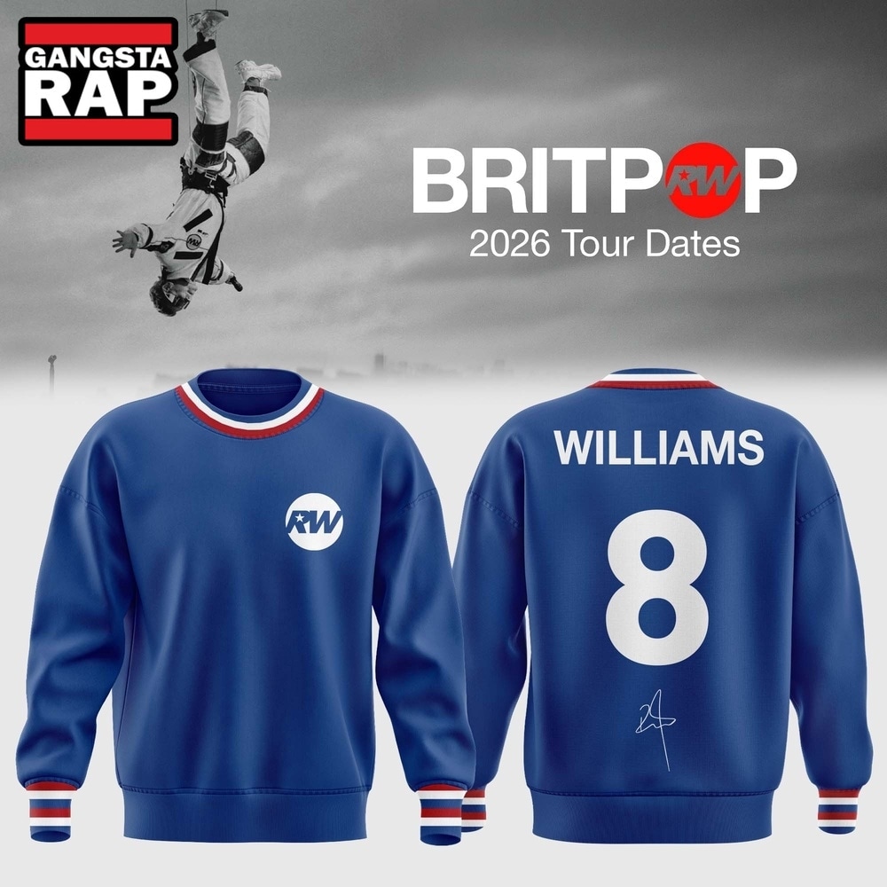 Robbie Williams BRITPOP World Tour 2026 Sweatshirt , Music Trending 3D Shirt Robbie Williams Britpop World Tour 2026 Sweatshirt