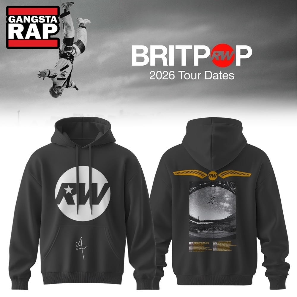 Robbie Williams BRITPOP World Tour 2026 Tour Dates Limited Hoodie , Music Trending 3D Shirt Robbie Williams Britpop World Tour 2026 Tour Dates Limited Hoodie