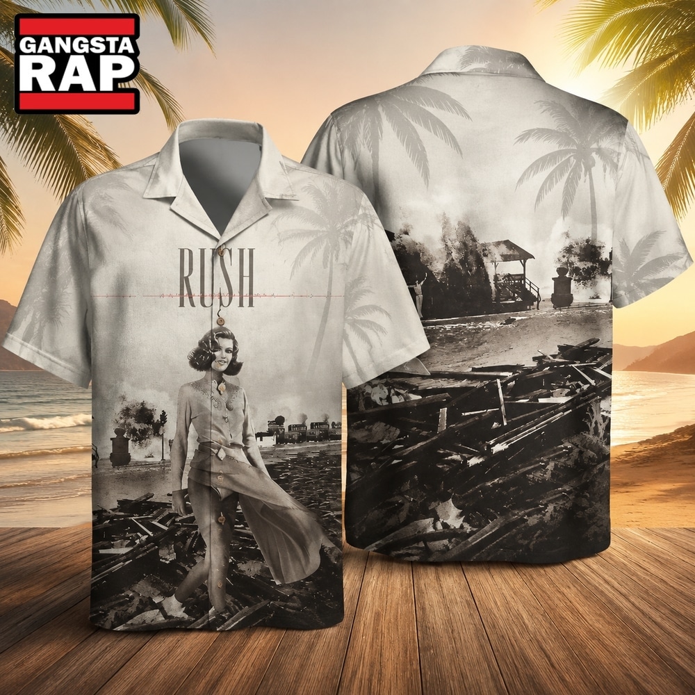 Rock Band Rush Permanent Waves Summer Aloha Hawaiian Shirt, Music Hawaiian Shirt Rock Band Rush Permanent Waves Summer Aloha Hawaiian Shirt