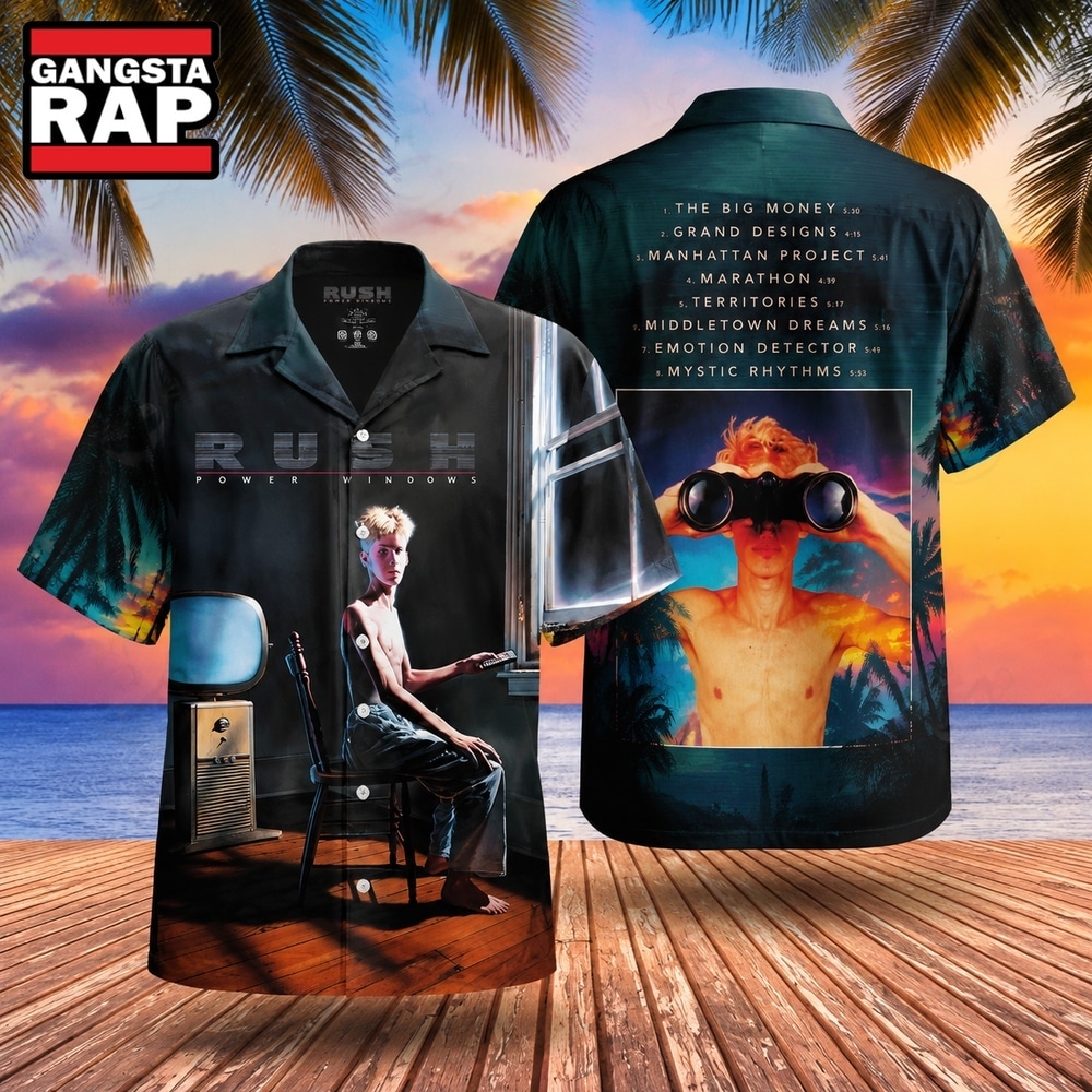 Rock Band Rush Power Windows Summer Aloha Hawaiian Shirt, Music Hawaiian Shirt Rock Band Rush Power Windows Summer Aloha Hawaiian Shirt