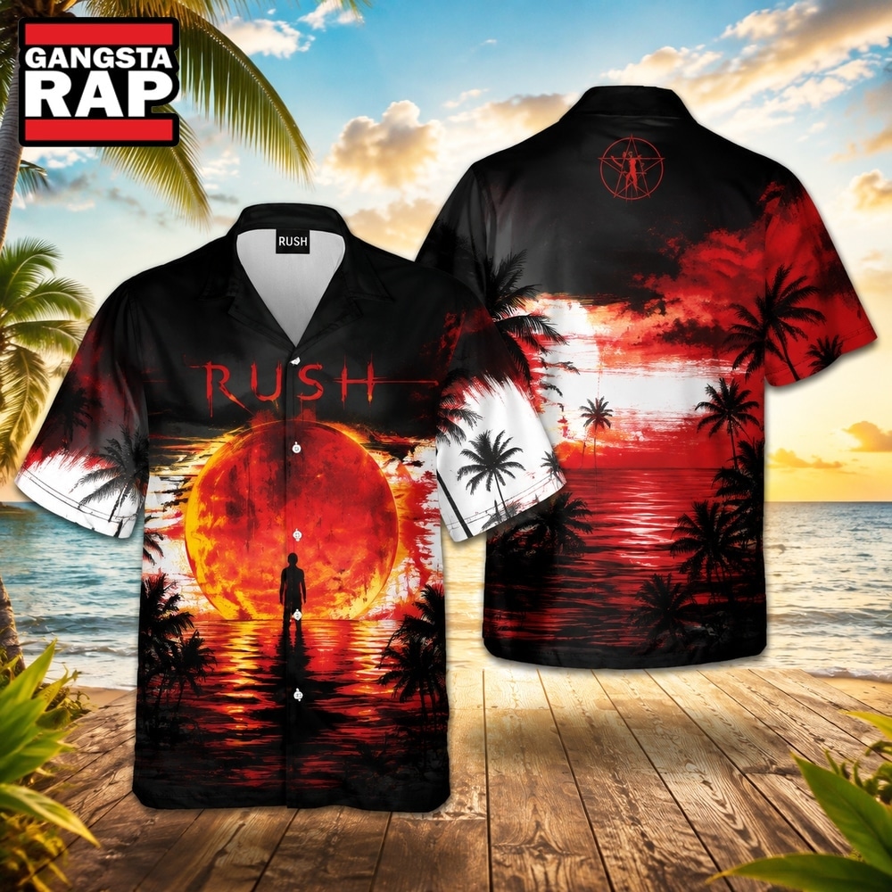 Rock Band Rush Vapor Trails Summer Aloha Hawaiian Shirt, Music Hawaiian Shirt Rock Band Rush Vapor Trails Summer Aloha Hawaiian Shirt