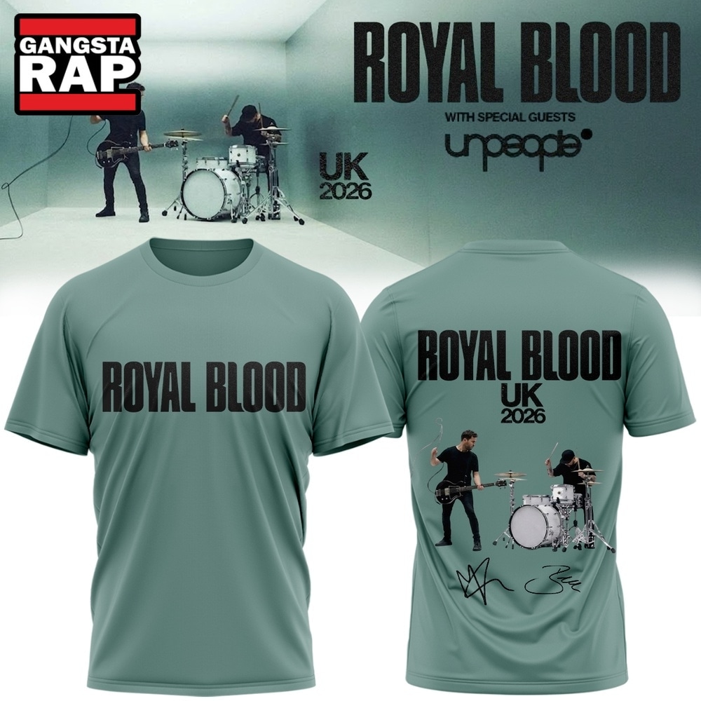 Royal Blood UK Tour 2026 Signature New Design 3D Shirt, Trending 3D Music Shirt Royal Blood UK Tour 2026 Signature New Design 3D Shirt, Trending 3D Music Shirt