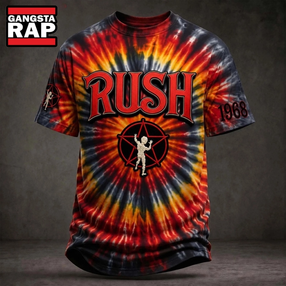 Rush 1968 Tie Dye T Shirt Classic Rock Band Music Legend Shirt , Music Trend Shirt Rush 1968 Tie Dye T Shirt Classic Rock Band Music Legend Shirt