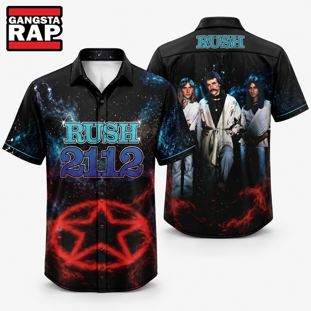 Rush Band 2112 Album Black Hawaiian Shirt , Music Hawaiian Shirt Rush Band 2112 Album Black Hawaiian Shirt , Music Hawaiian Shirt