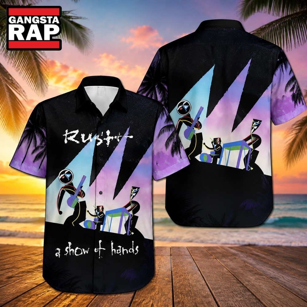 Rush Band A Show Of Hands Hawaiian Shirt , Music Hawaiian Shirt Rush Band A Show Of Hands Hawaiian Shirt , Music Hawaiian Shirt