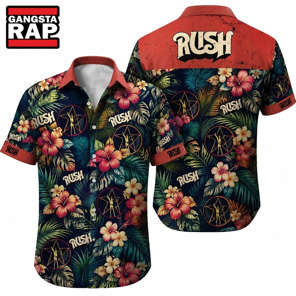 Rush Band Tropical Paradise Tour Edition Hawaiian Shirt , Music Hawaiian Shirt Rush Band Tropical Paradise Tour Edition Hawaiian Shirt , Music Hawaiian Shirt