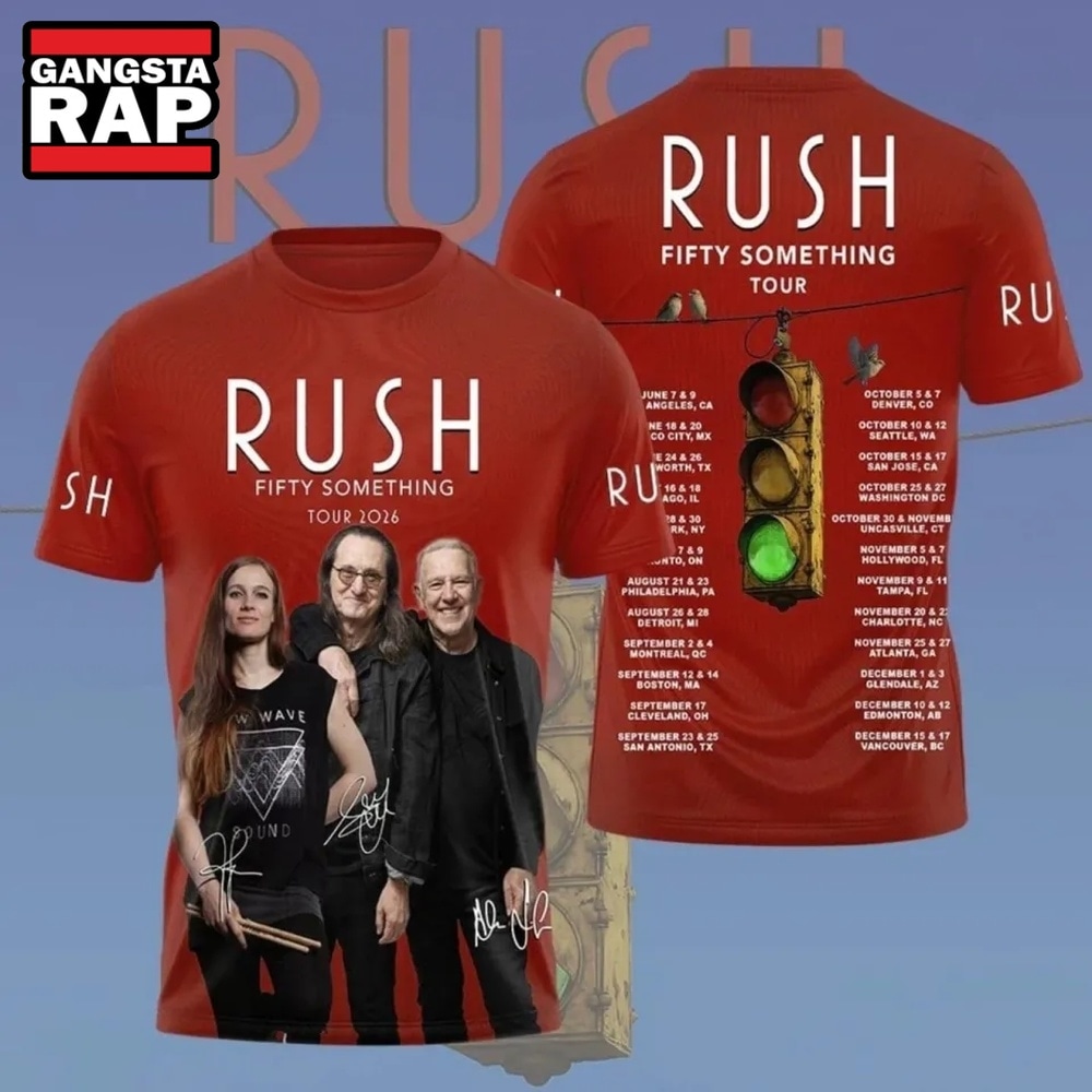 RUSH Fifty Something Tour 2026 3D Shirt , Music Trend Shirt RUSH Fifty Something Tour 2026 3D Shirt , Music Trend Shirt