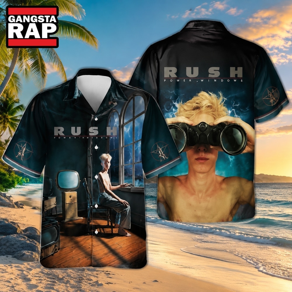 Rush Rock Band Power Windows Hawaiian Shirt, Music Hawaiian Shirt Rush Rock Band Power Windows Hawaiian Shirt