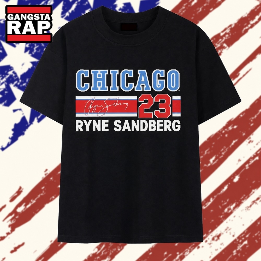 Ryne Sandberg Chicago Cubs 23 signature MLB legend T Shirt, Trending 2D Shirt Ryne Sandberg Chicago Cubs 23 signature MLB legend T Shirt, Trending 2D Shirt