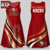 San Francisco 49ers NFL Team Pride Women's Sleeveless Dress, NCAA Women Dress Shirt San Francisco 49ers Nfl Team Pride Women S Sleeveless Dress