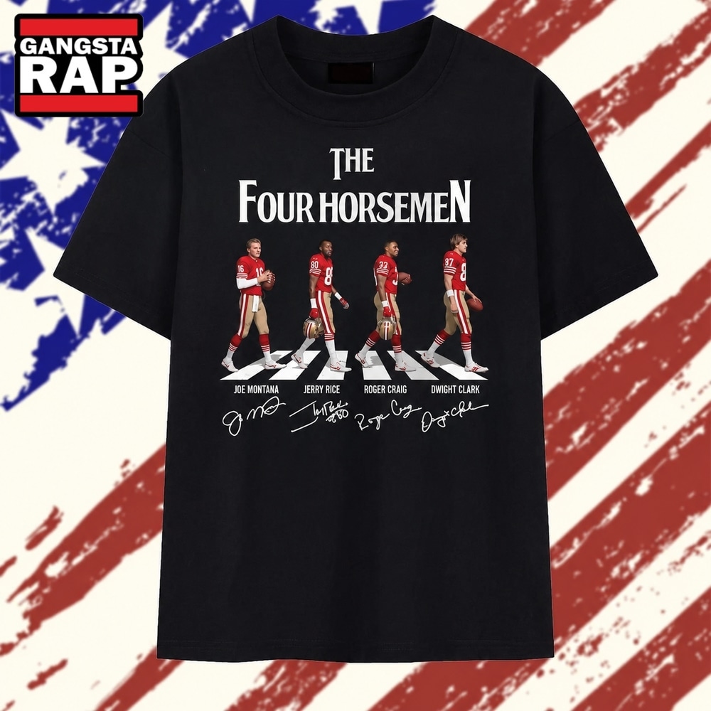 San Francisco 49ers The Four Horsemen Abbey Road Signatures T Shirt , Trending 2D Shirt San Francisco 49ers The Four Horsemen Abbey Road Signatures T Shirt , Trending 2D Shirt