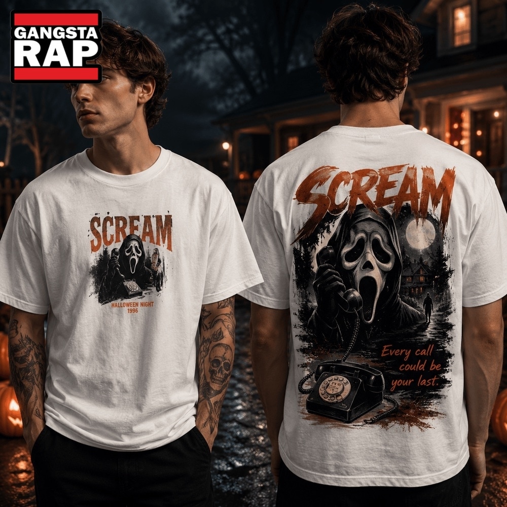 Scream Halloween Horror Ghostface Slasher 2026 3D Shirt