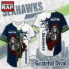 Seattle Seahawks NFL Game Day Grateful Dead Baseball Jersey Shirt, NFL Baseball Jersey Seattle Seahawks Nfl Game Day Grateful Dead Baseball Jersey Shirt