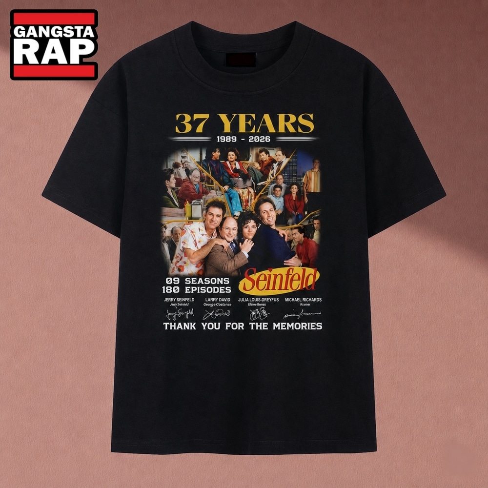 Seinfeld 37th Anniversary 1989 2026 Thank You For The Memories T Shirt, Music 2D Shirt Seinfeld 37th Anniversary 1989 2026 Thank You For The Memories T Shirt