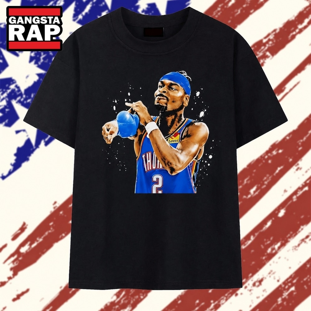 Shai Gilgeous Alexander Oklahoma City Thunder 2 T Shirt, Trending 2D Shirt Shai Gilgeous Alexander Oklahoma City Thunder 2 T Shirt