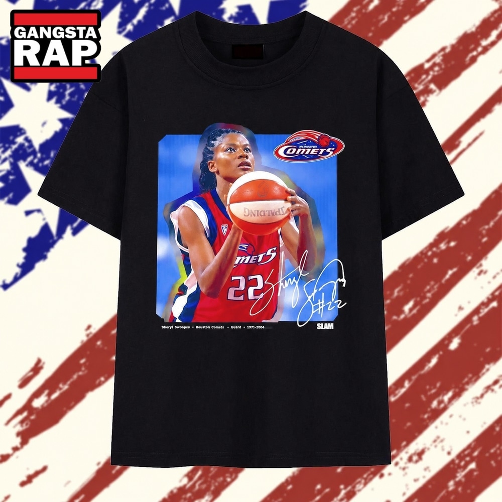 Sheryl Swoopes Houston Comets 22 Signature T Shirt, Trending 2D Shirt Sheryl Swoopes Houston Comets 22 Signature T Shirt