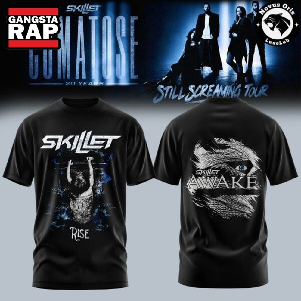 Skillet Band I Need A Hero Comatose 20th Anniversary Tour 3D Shirt, Trending 3D Music Shirt Skillet Band I Need A Hero Comatose 20th Anniversary Tour 3D Shirt, Trending 3D Music Shirt