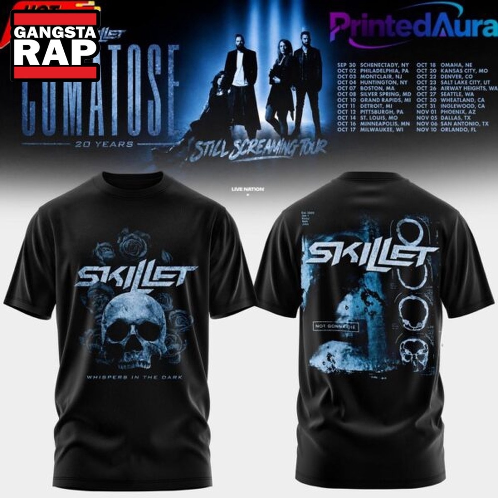 SKILLET COMATOSE 20 YEARS Limited Edition T Shirt, Trending 3D Music Shirt SKILLET COMATOSE 20 YEARS Limited Edition T Shirt, Trending 3D Music Shirt