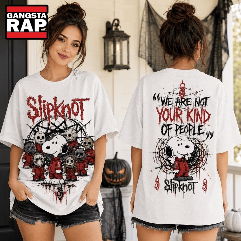 Slipknot Snoopy We Are Not Your Kind 3D Shirt , Music Trend Shirt Slipknot Snoopy WE Are Not Your Kind 3D Shirt