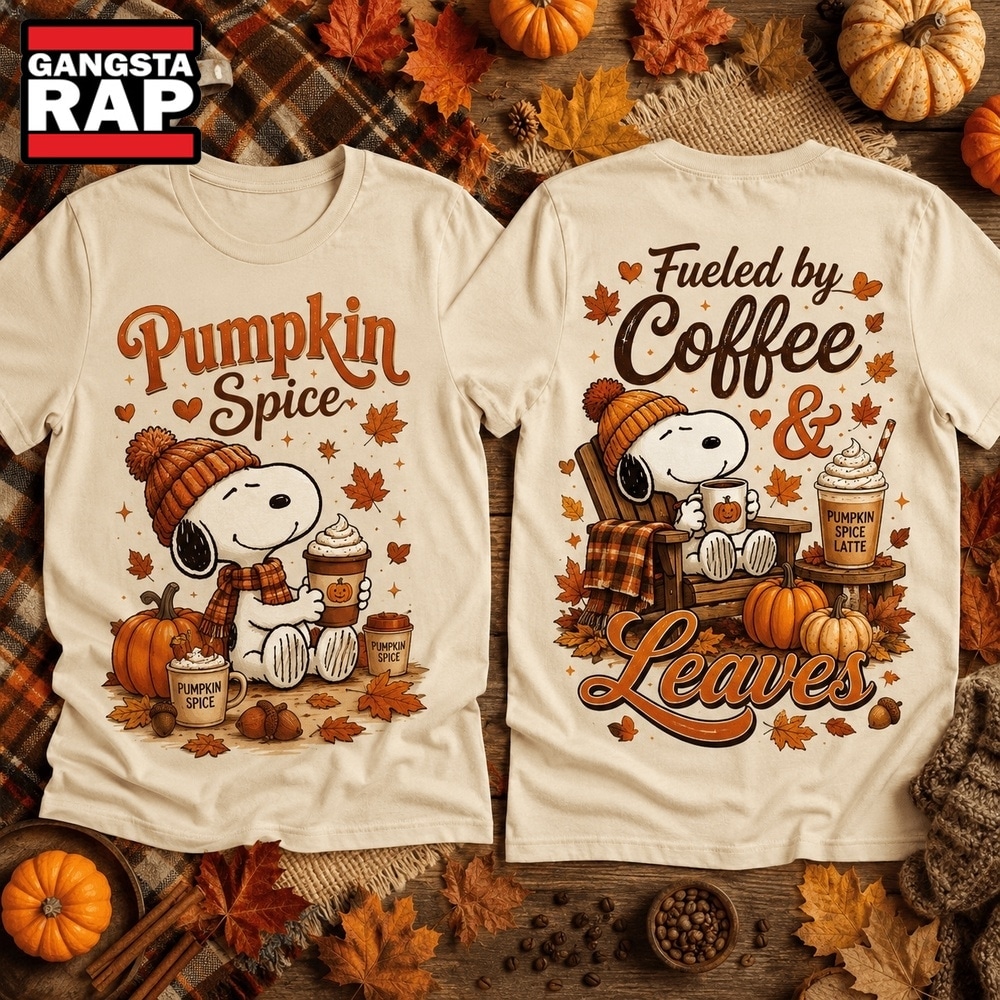 Snoopy Autumn Pumpkin Spice Fall Coffee 3D Shirt , Trending 3D Music Shirt Snoopy Autumn Pumpkin Spice Fall Coffee 3D Shirt