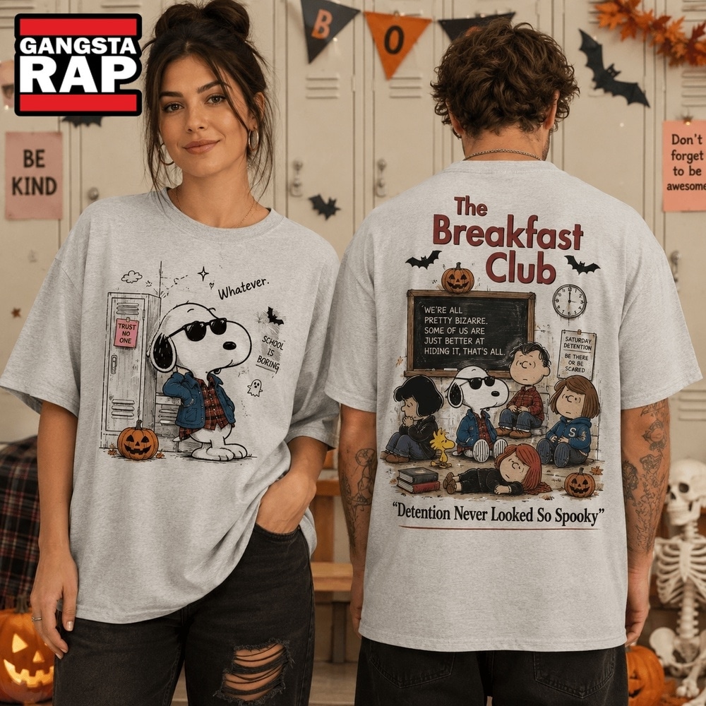 Snoopy Breakfast Club Detention Never Looked So Spooky 3D Shirt , Trending 3D Music Shirt Snoopy Breakfast Club Detention Never Looked So Spooky 3D Shirt , Trending 3D Music Shirt