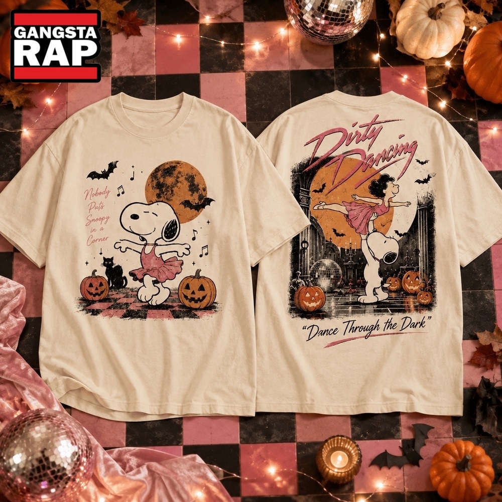 Snoopy Dirty Dancing Halloween Dance Through The Dark 3D Shirt , Trending 3D Music Shirt Snoopy Dirty Dancing Halloween Dance Through The Dark 3D Shirt , Trending 3D Music Shirt