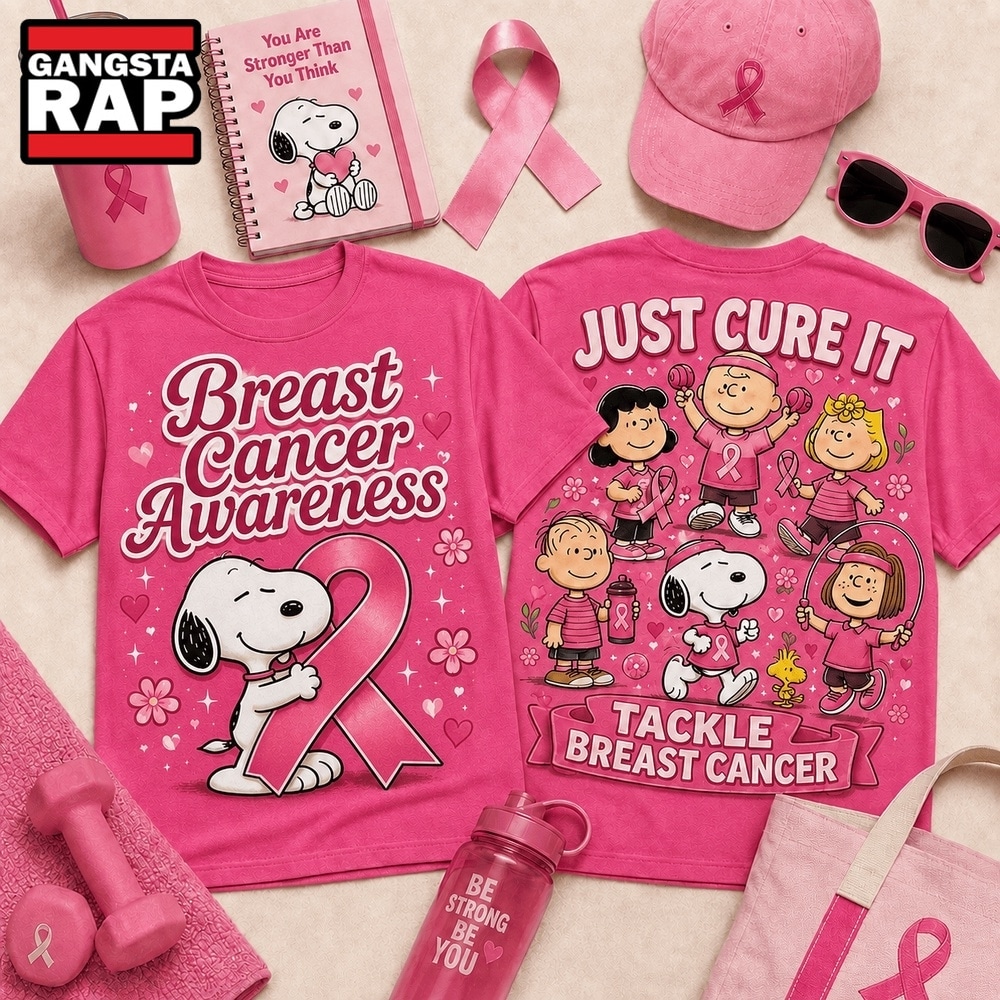 Snoopy Just Cure It Breast Cancer Awareness T Shirt , Trending 3D Music Shirt Snoopy Just Cure It Breast Cancer Awareness T Shirt , Trending 3D Music Shirt