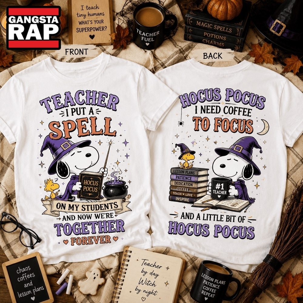 Snoopy Teacher by Day, Witch by Choice 3D Shirt , Music Trending 3D Shirt Snoopy Teacher BY Day Witch BY Choice 3D Shirt