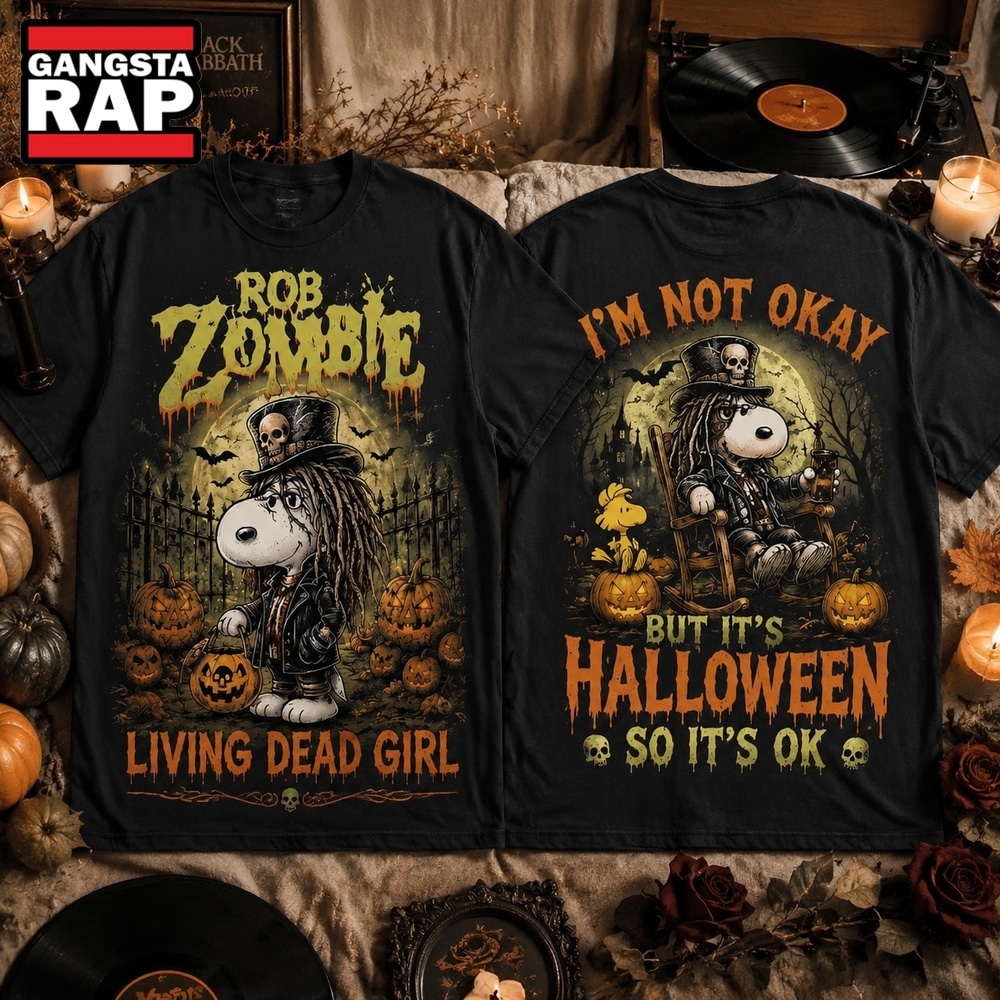 Snoopy x Rob Zombie Living Dead Girl Halloween T Shirt, Trending 3D Music Shirt Snoopy x Rob Zombie Living Dead Girl Halloween T Shirt, Trending 3D Music Shirt