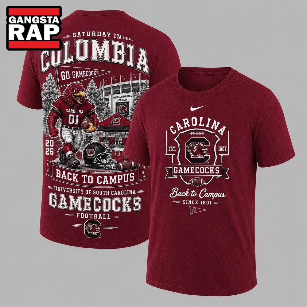 South Carolina Gamecocks 2026 NCAA Back To Campus 3D Shirt , NCAA 3D Shirt South Carolina Gamecocks 2026 Ncaa Back TO Campus 3D Shirt
