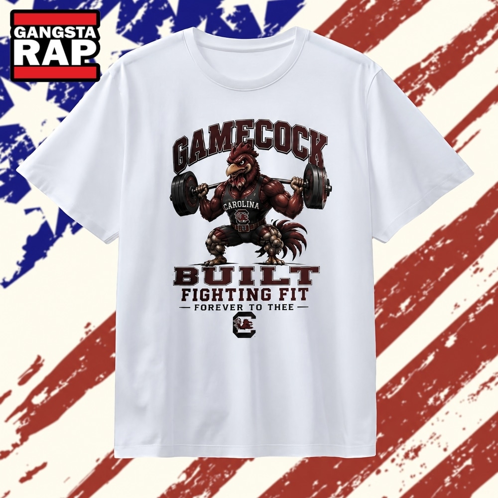 South Carolina Gamecocks built fighting fit forever to thee T Shirt , Vintage Trending Shirt South Carolina Gamecocks Built Fighting Fit Forever TO Thee T Shirt