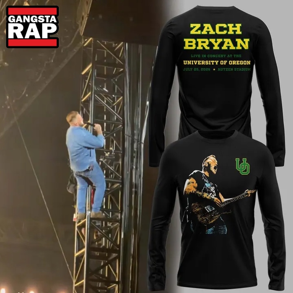 Special 2026 Zach Bryan x Oregon Ducks Long Sleeve Shirt