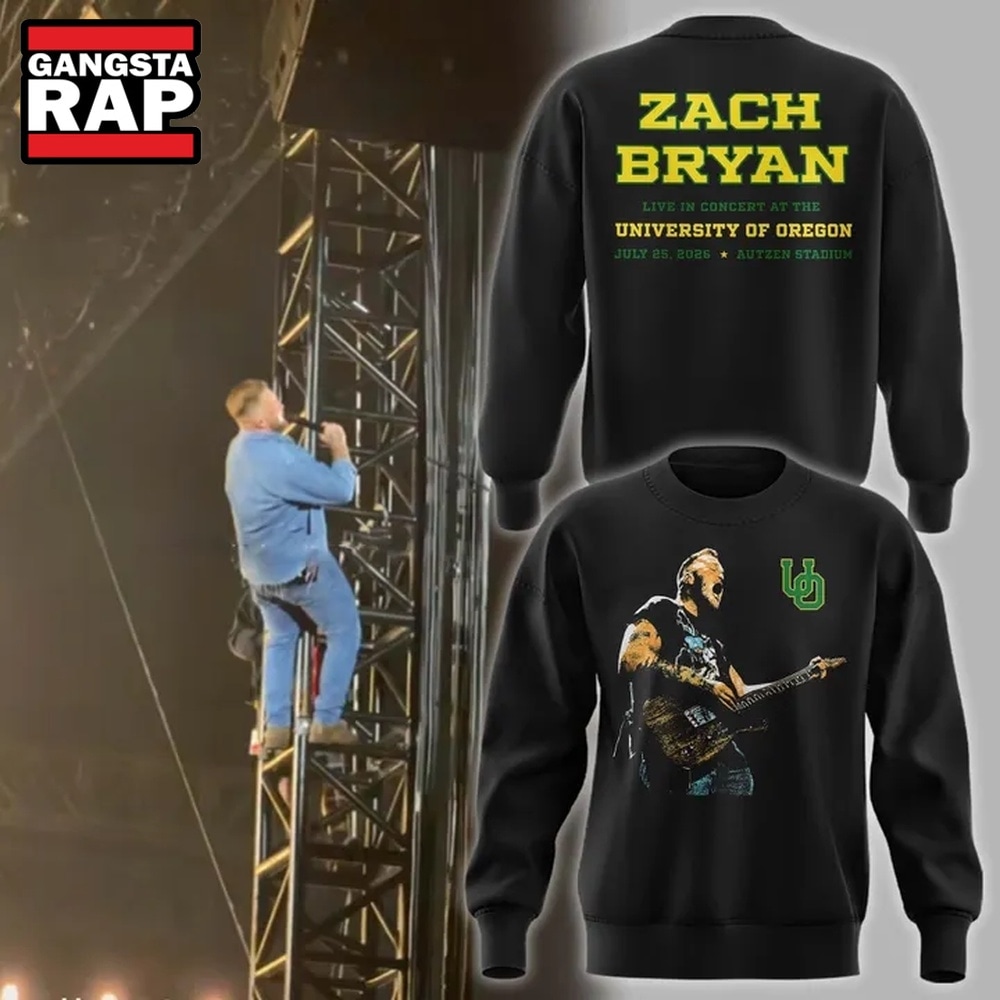 Special 2026 Zach Bryan x Oregon Ducks Sweatshirt