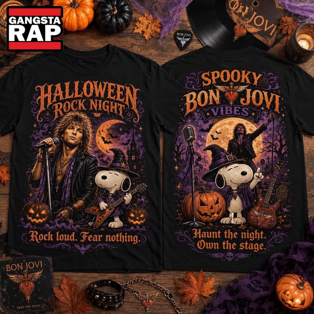 Spooky Bon Jovi Rock Night 3D Shirt , Music Trending 3D Shirt Spooky Bon Jovi Rock Night 3D Shirt