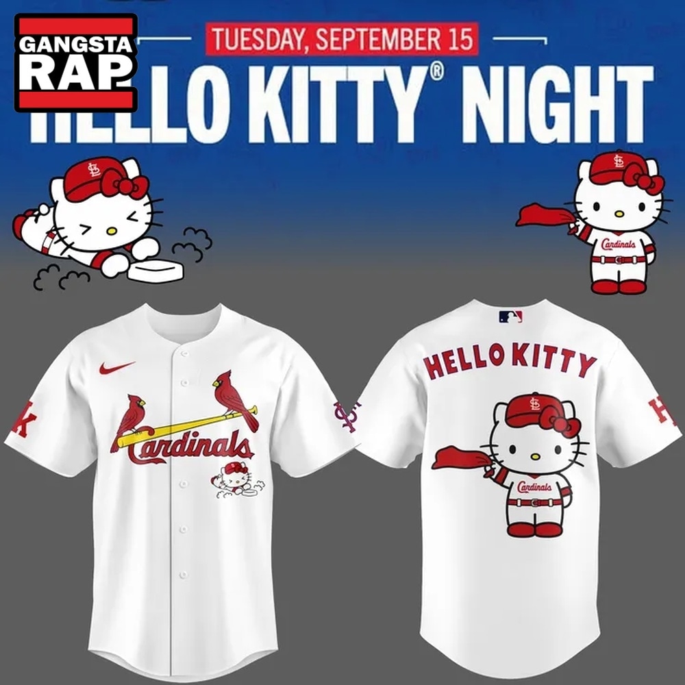 St. Louis Cardinals x Hello Kitty 2026 Limited Edition Baseball Jersey, Trending Baseball Jersey St. Louis Cardinals x Hello Kitty 2026 Limited Edition Baseball Jersey, Trending Baseball Jersey