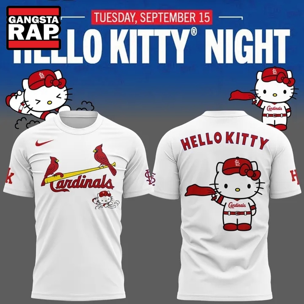 St. Louis Cardinals x Hello Kitty 2026 Limited Edition T Shirt, Trending Design Shirt St. Louis Cardinals x Hello Kitty 2026 Limited Edition T Shirt, Trending Design Shirt