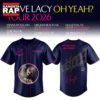 Steve Lacy Oh Yeah Tour 2026 Graphic Signature Baseball Jersey, Trending Music Jersey Steve Lacy OH Yeah Tour 2026 Graphic Signature Baseball Jersey