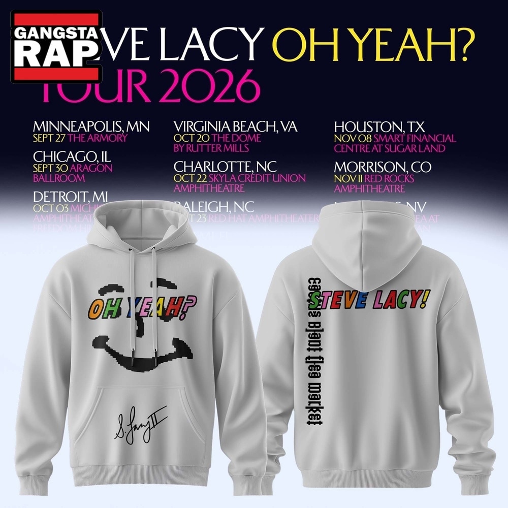 Steve Lacy Oh Yeah Tour 2026 Signature Limited Edition Hoodie, Trending 3D Music Shirt Steve Lacy Oh Yeah Tour 2026 Signature Limited Edition Hoodie, Trending 3D Music Shirt