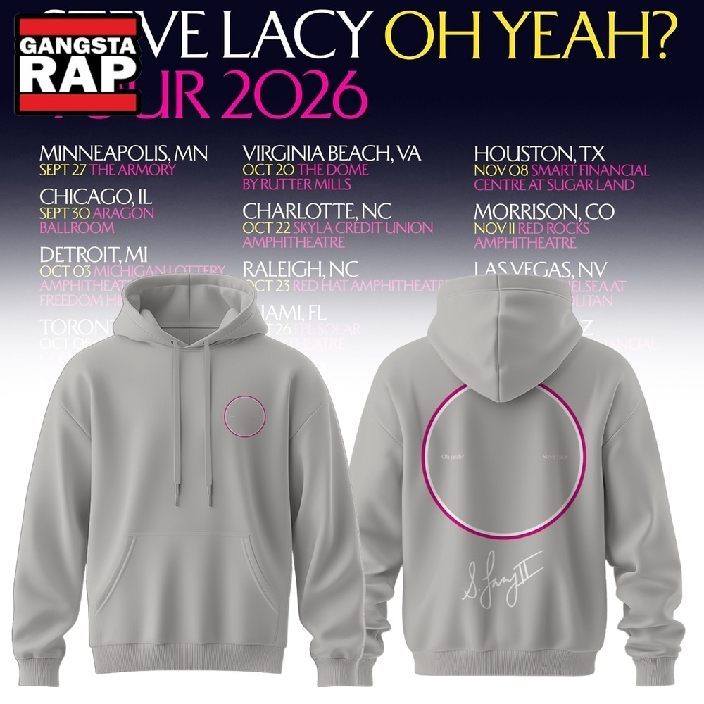 Steve Lacy Oh Yeah Tour 2026 Signature New Design Hoodie, Trending 3D Music Shirt Steve Lacy Oh Yeah Tour 2026 Signature New Design Hoodie, Trending 3D Music Shirt