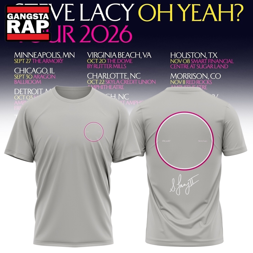 Steve Lacy Oh Yeah Tour 2026 Signature Special New 3D Shirt, Trending 3D Music Shirt Steve Lacy Oh Yeah Tour 2026 Signature Special New 3D Shirt, Trending 3D Music Shirt