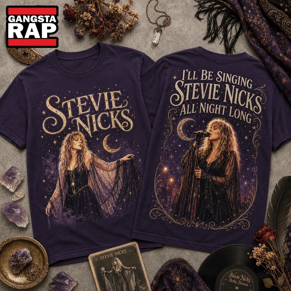 Stevie Nicks All Night Long 3D Graphic Shirt , Trending 3D Music Shirt Stevie Nicks All Night Long 3D Graphic Shirt