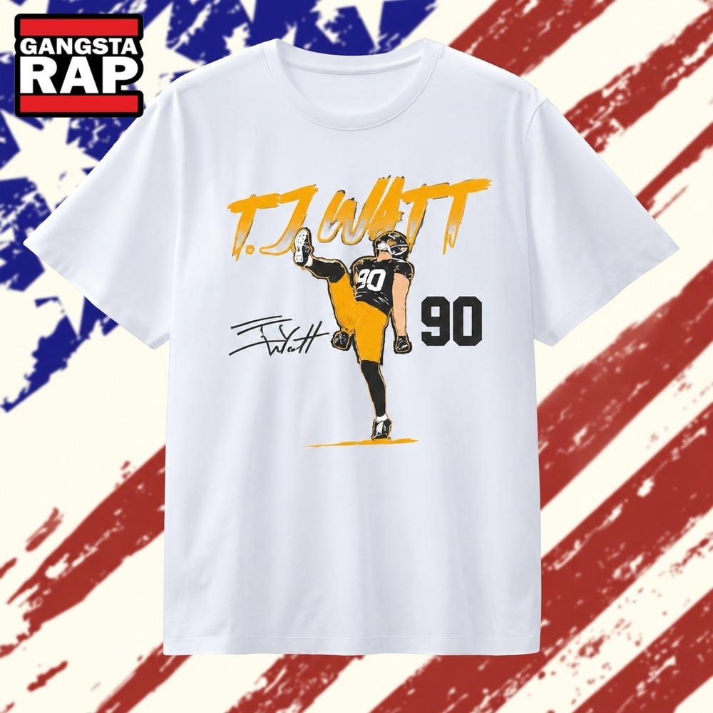 T.J. Watt pose signature Pittsburgh Steelers , Trending 2D Shirt T J Watt Pose Signature Pittsburgh Steelers