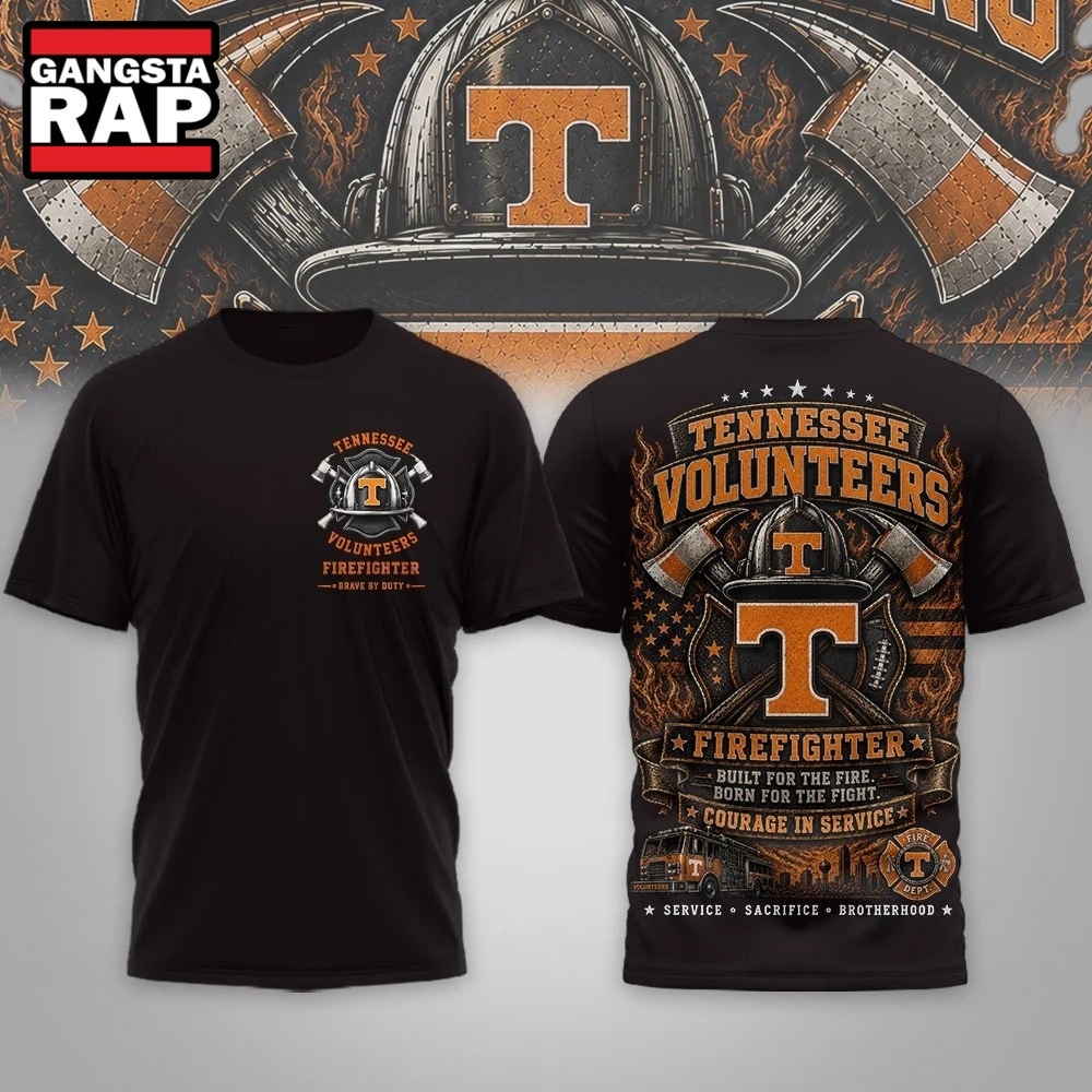 Tennessee Volunteers 2026 NCAA Firefighter Built for the Fire 3D Shirt , NCAA 3D Shirt Tennessee Volunteers 2026 Ncaa Firefighter Built For The Fire 3D Shirt