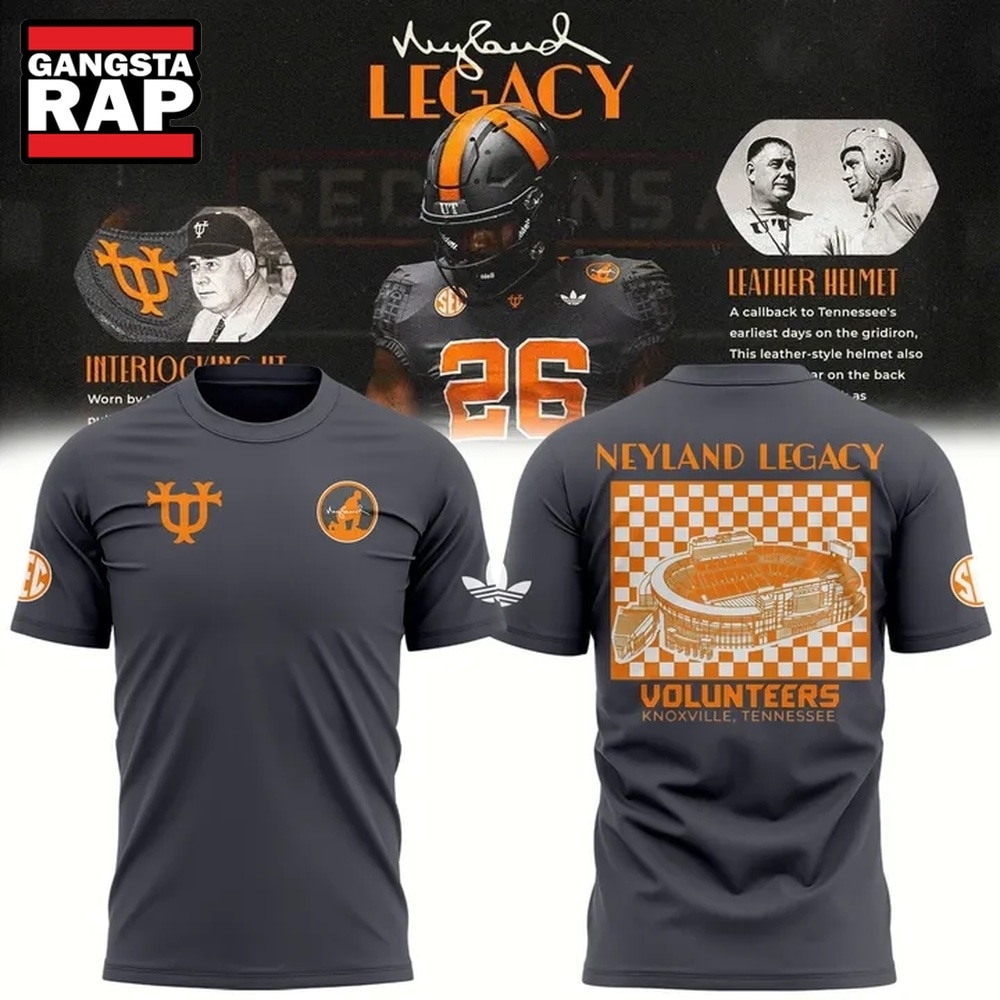 Tennessee Volunteers Football Neyland Legacy 2026 T Shirt, Trending Design Shirt Tennessee Volunteers Football Neyland Legacy 2026 T Shirt, Trending Design Shirt