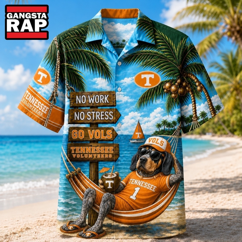 Tennessee Volunteers NCAA No Work No Stress Hawaiian Shirt , Trending NCAA Hawaiian Tennessee Volunteers NCAA No Work No Stress Hawaiian Shirt , Trending NCAA Hawaiian