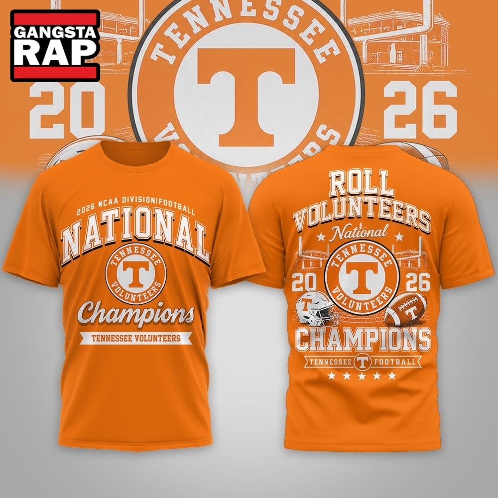 Tennessee Volunteers NCAA Road to Glory 2026 Football Champions 3D Shirt , NCAA 3D Shirt Tennessee Volunteers Ncaa Road TO Glory 2026 Football Champions 3D Shirt