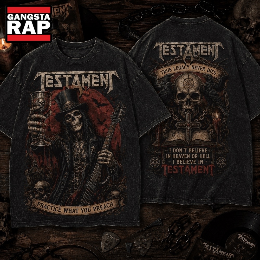 Testament, Practice What You Preach, True Legacy Never Dies 3D Shirt, Trending 3D Music Shirt Testament, Practice What You Preach, True Legacy Never Dies 3D Shirt, Trending 3D Music Shirt