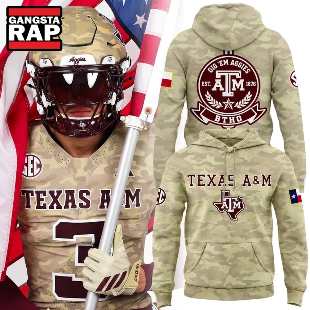 Texas A&M Aggies 2026 Honor & Support Camo Limited Edition Hoodie , Trending Design Shirt Texas A&M Aggies 2026 Honor & Support Camo Limited Edition Hoodie , Trending Design Shirt